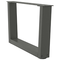 vidaXL Soffbordsben V-formade 2 st antracit 50x(30-31,3) cm stål