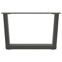 vidaXL Soffbordsben V-formade 2 st antracit 50x(30-31,3) cm stål