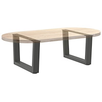 vidaXL Soffbordsben V-formade 2 st antracit 50x(30-31,3) cm stål