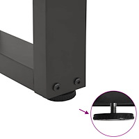 vidaXL Soffbordsben V-formade 2 st antracit 50x(30-31,3) cm stål