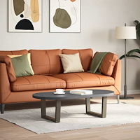 vidaXL Soffbordsben V-formade 2 st naturstål 60x(30-31,3) cm stål