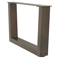 vidaXL Soffbordsben V-formade 2 st naturstål 60x(30-31,3) cm stål