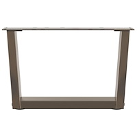 vidaXL Soffbordsben V-formade 2 st naturstål 60x(30-31,3) cm stål
