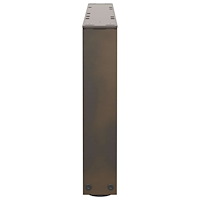 vidaXL Soffbordsben V-formade 2 st naturstål 60x(30-31,3) cm stål