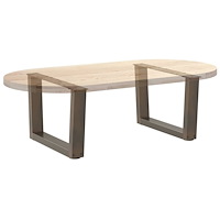 vidaXL Soffbordsben V-formade 2 st naturstål 60x(30-31,3) cm stål