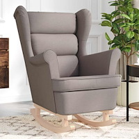vidaXL Gungstol taupe 74x90x102 cm tyg