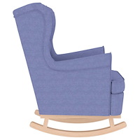 vidaXL Gungstol Jeans blå 74x90x102 cm tyg