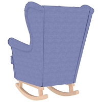 vidaXL Gungstol Jeans blå 74x90x102 cm tyg