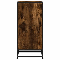 vidaXL Skänk rökfärgad ek 35,5x35x76 cm konstruerat trä och metall