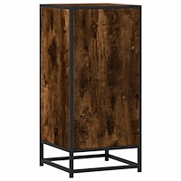 vidaXL Skänk rökfärgad ek 35,5x35x76 cm konstruerat trä och metall