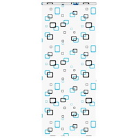 vidaXL Duschrullgardin med kassett 100x240 cm tyg bredd 96 cm