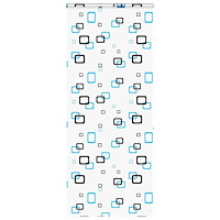 vidaXL Duschrullgardin med kassett 110x240 cm tyg bredd 106 cm