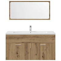 vidaXL Badrumsmöbler set 3 delar artisan ek konstruerat trä