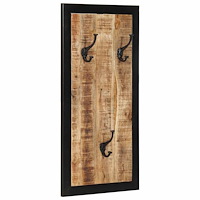 vidaXL Klädhängare 40x2x80 cm massivt grovt mangoträ