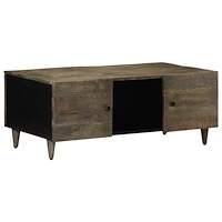 vidaXL Soffbord ljusgrått 100x54x40 cm mango massivt trä