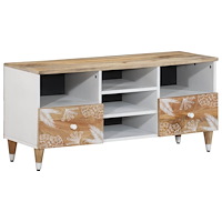 vidaXL TV-bänk 100x33,5x46 cm mango i massivt trä