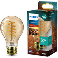 Philips LED SceneSwitch E27 A60 7-3,8-1W (50W) Deco spiral