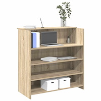 vidaXL Receptionsdisk sonoma-ek 100x50x103,5 cm konstruerat trä