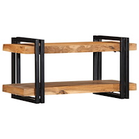 vidaXL Vägghylla 70x33x35 cm massivt trä akacia