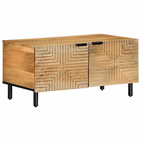 vidaXL Soffbord brun 80x50x40 cm mango i massivt trä