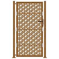 vidaXL Trädgårdsgrind 105x180 cm väderbeständig stålkorsdesign