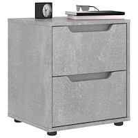 vidaXL Sängbord VISNES betonggrå 45x40x50 cm konstruerat trä