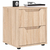 vidaXL Sängbord VISNES sonoma ek 45x40x50 cm konstruerat trä