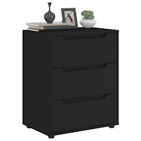 vidaXL Skänk VISNES svart 60x40x73 cm konstruerat trä