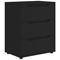 vidaXL Skänk VISNES svart 60x40x73 cm konstruerat trä