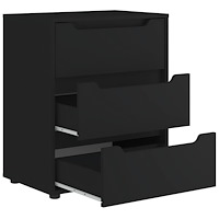vidaXL Skänk VISNES svart 60x40x73 cm konstruerat trä
