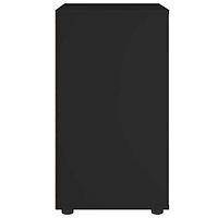 vidaXL Skänk VISNES svart 60x40x73 cm konstruerat trä