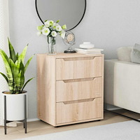 vidaXL Skänk VISNES Sonoma ek 60x40x73 cm konstruerat trä