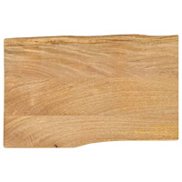 vidaXL Bordsskiva 60x40x2,5 cm levande kant massivt mangoträ