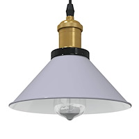 vidaXL Taklampa höjdjusterbar E27 glansgrå Ø 22 cm metall
