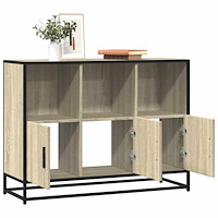 vidaXL Skänk sonoma-ek 100x35x76 cm konstruerat trä