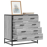 vidaXL Byrå grå sonoma 70x41x70 cm konstruerat trä