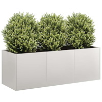 vidaXL Trädgårdskruka 120x40x40 cm rostfritt stål