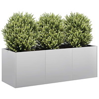 vidaXL Planteringskärl 120x40x40 cm galvaniserat stål