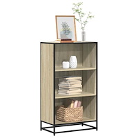 vidaXL Bokhylla sonoma-ek 60x35x107,5 cm konstruerat trä