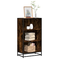 vidaXL Bokhylla rökfärgad ek 60x35x107,5 cm konstruerat trä