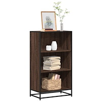 vidaXL Bokhylla brun ek 60x35x107,5 cm konstruerat trä