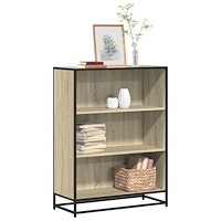 vidaXL Bokhylla sonoma-ek 80,5x35x107,5 cm konstruerat trä