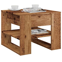 vidaXL Soffbord gammalt trä 55,5x55x45 cm konstruerat trä