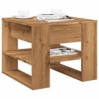 vidaXL Soffbord artisan ek 55,5x55x45 cm konstruerat trä