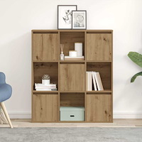 vidaXL Bokhylla ek 89x24x101,5 cm konstruerat trä