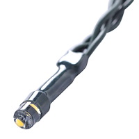 vidaXL Plastkulor av buxbom med LED-lampor 2 st gröna 52 cm