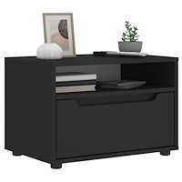 vidaXL TV-bänk VISNES svart 60x40x38 cm konstruerat trä