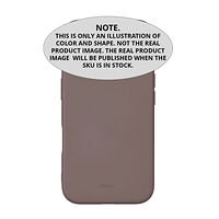 ONSALA Back Sil Touch Recycled MagSerie iPhone 16e Chocolate