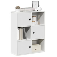 vidaXL Bokhylla vit 60x24x76,5 cm konstruerat trä