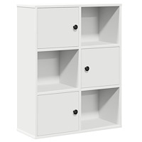 vidaXL Bokhylla vit 60x24x76,5 cm konstruerat trä